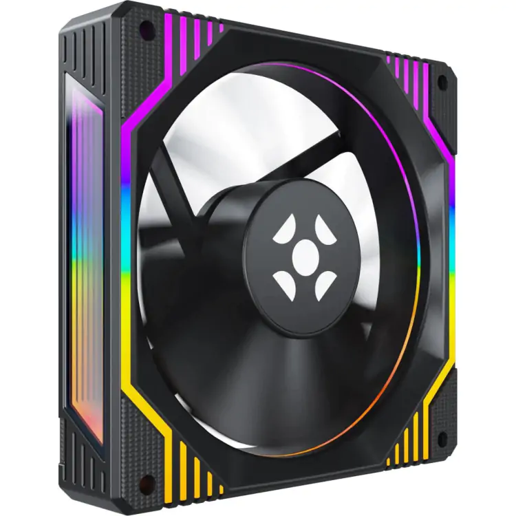 COOLER FAN FORTREK FROSTY RAINBOW PRETO - Imagem: 1