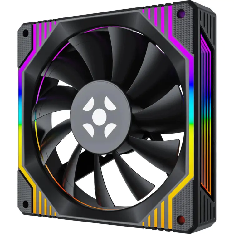 COOLER FAN FORTREK FROSTY RAINBOW PRETO - Imagem: 2