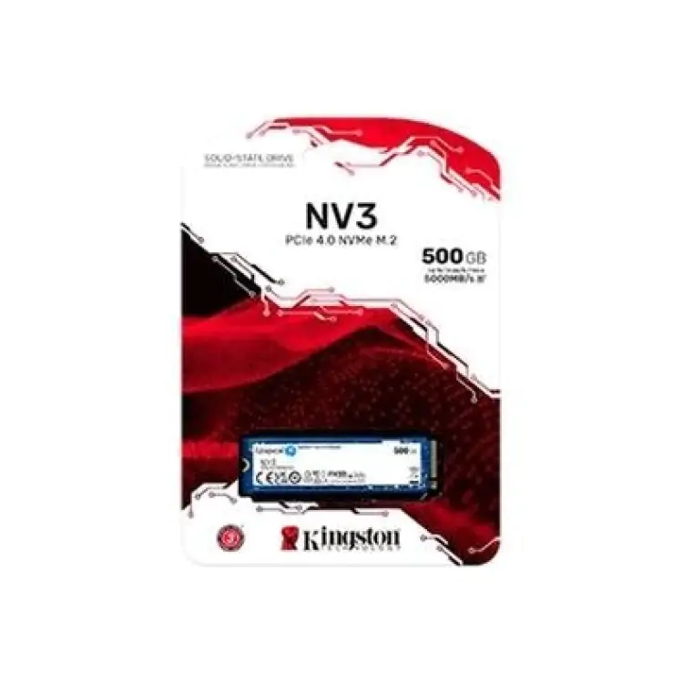 SSD M.2 500GB NVME KINGSTON NV3 5000/3000MB/S SNV3S - Imagem: 2