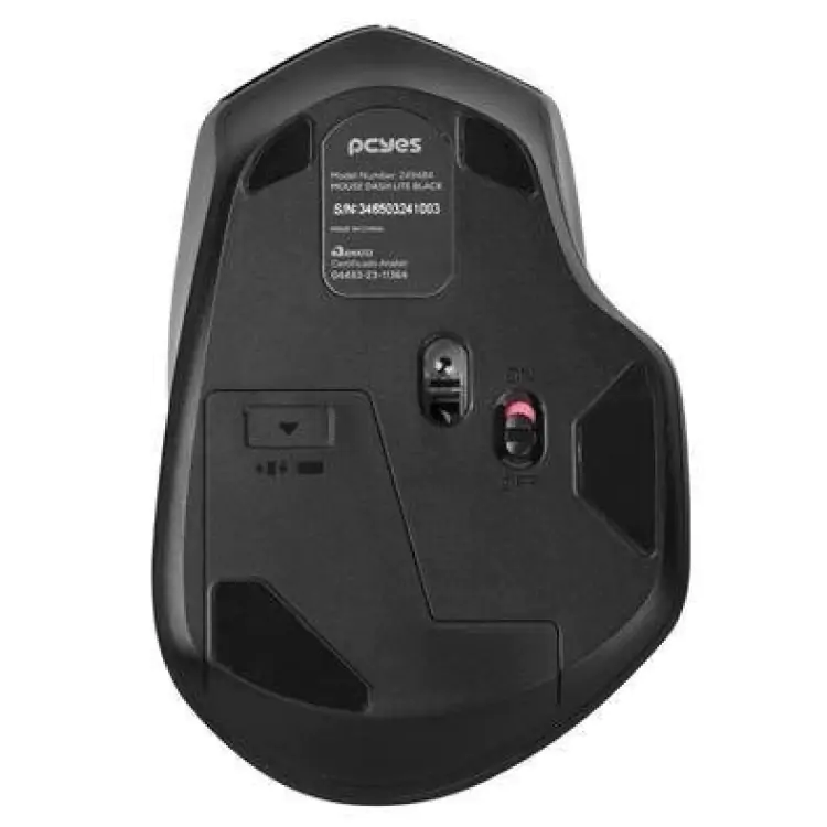 MOUSE SEM FIO PCYES DASH LITE BLACK WIRELESS PRETO PMDV2BK - Imagem: 2