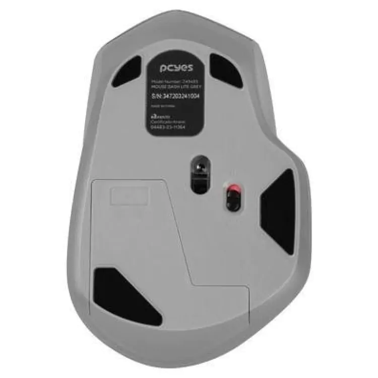 MOUSE SEM FIO PCYES DASH LITE GRAY WIRELESS PRETO PMDV2GY - Imagem: 3