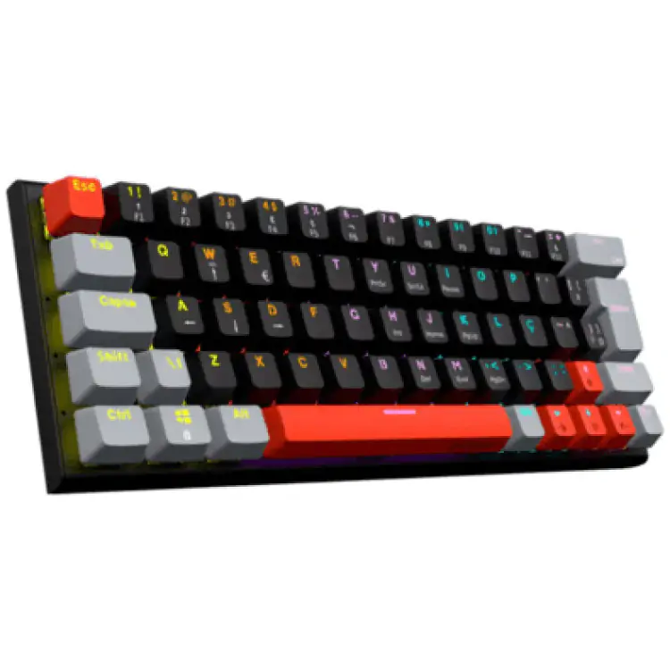 TECLADO GAMER MECANICO PCYES KUROMORI SWITCH BLUE LED RAINBOW - Imagem: 3