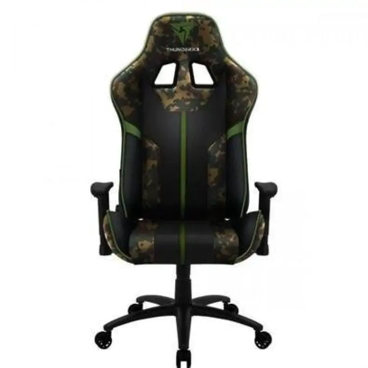 CADEIRA GAMER THUNDERX3 BC3 VERDE/CAMO MILITARY LOGO VERDE - Imagem: 2
