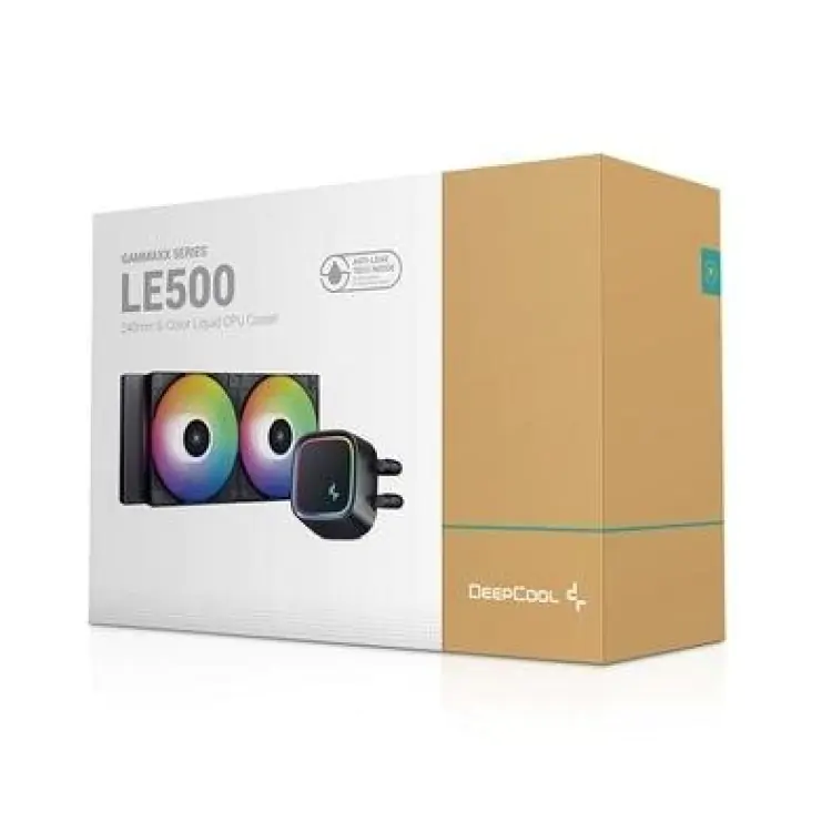WATERCOOLER CPU DEEPCOOL RAINBOW 240MM GAMMAXX LE500 PRETO - Imagem: 1