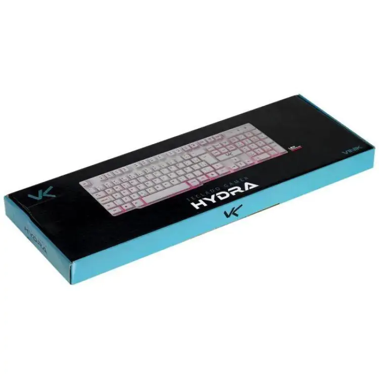 TECLADO GAMER VINIK VX HYDRA BRANCO USB LED VERMELHO - Imagem: 2