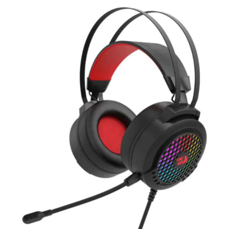 HEADSET GAMER REDRAGON CARMEN H261 PRETO RGB P2+USB - Imagem: 2