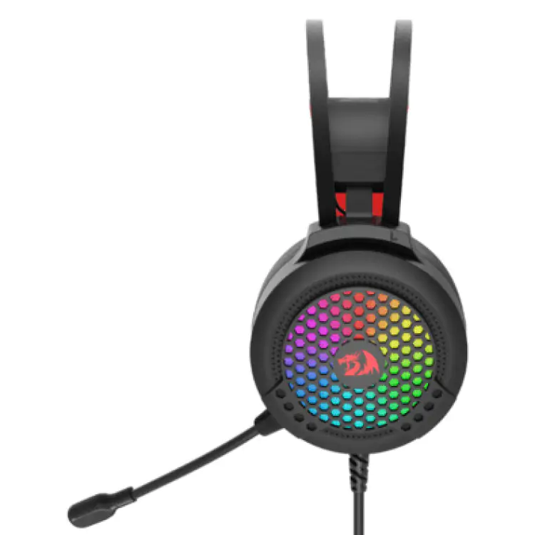 HEADSET GAMER REDRAGON CARMEN H261 PRETO RGB P2+USB - Imagem: 4