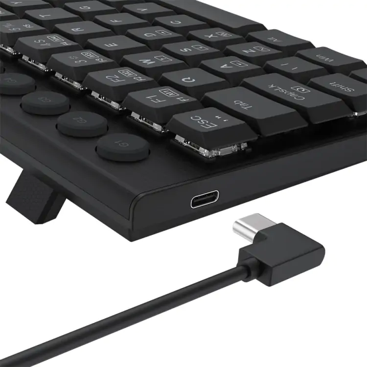 TECLADO GAMER MECANICO REDRAGON HORUS MINI PRETO RGB SWITCH BROWN K632-RGB - Imagem: 2