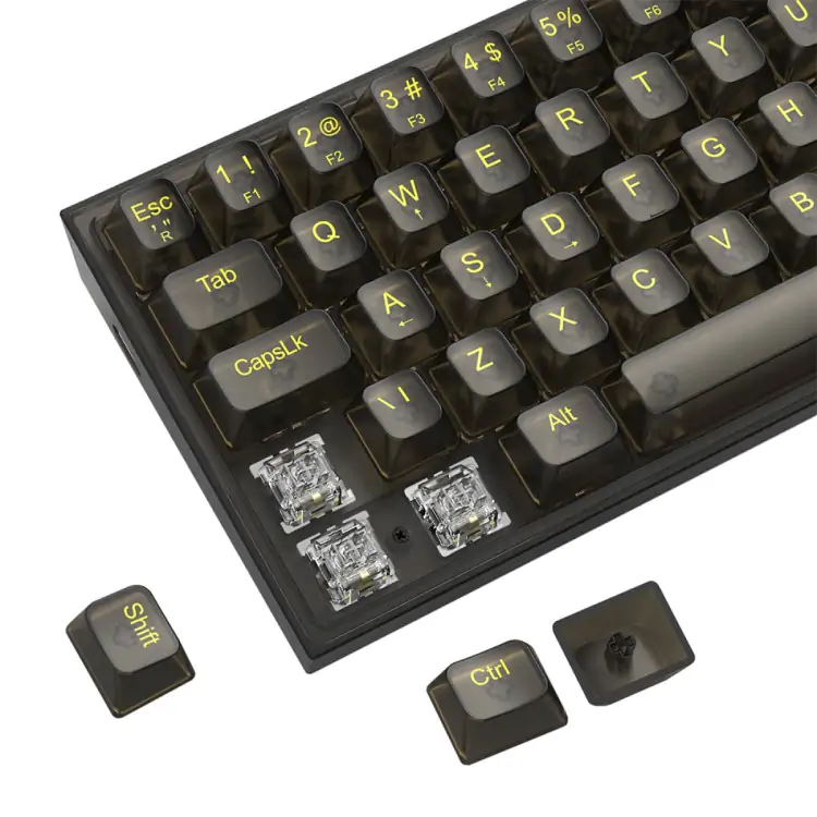 TECLADO GAMER MECANICO REDRAGON FIZZ CLEAR BLACK RGB SWITCH CRYSTAL K617CTB-RGB - Imagem: 3