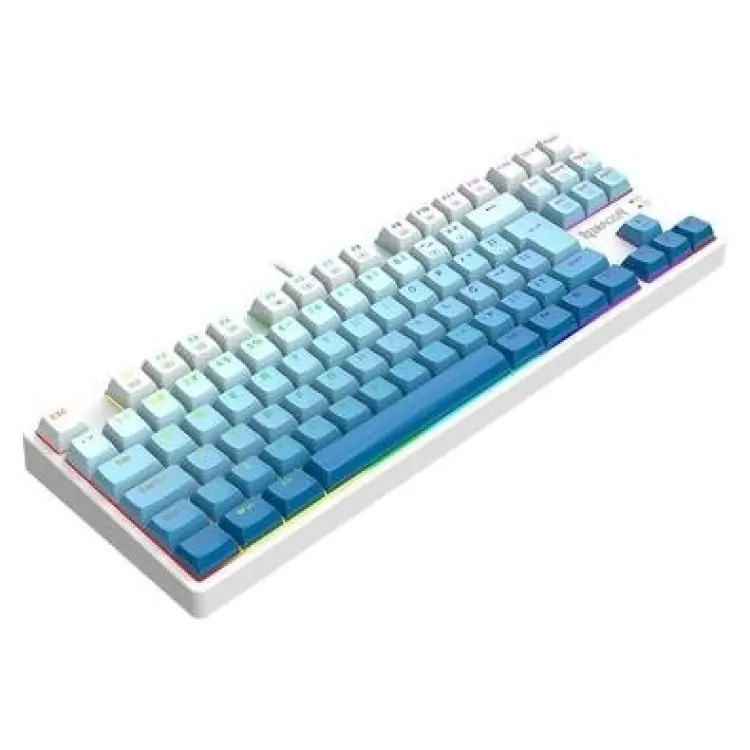 TECLADO GAMER MECANICO REDRAGON DAKSA BRANCO E AZUL K576GB-RGB - Imagem: 5