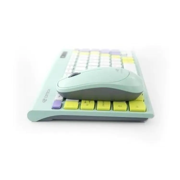 KIT TECLADO E MOUSE SEM FIO C3TECH K-W71GN VERDE - Imagem: 3