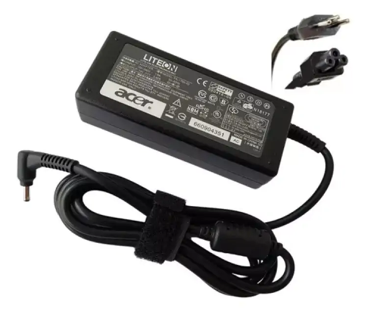 FONTE NOTEBOOK ACER 19V 3.42A 65W PINO FINO 3,0M(E) X 1,0MM(I) - Imagem: 1