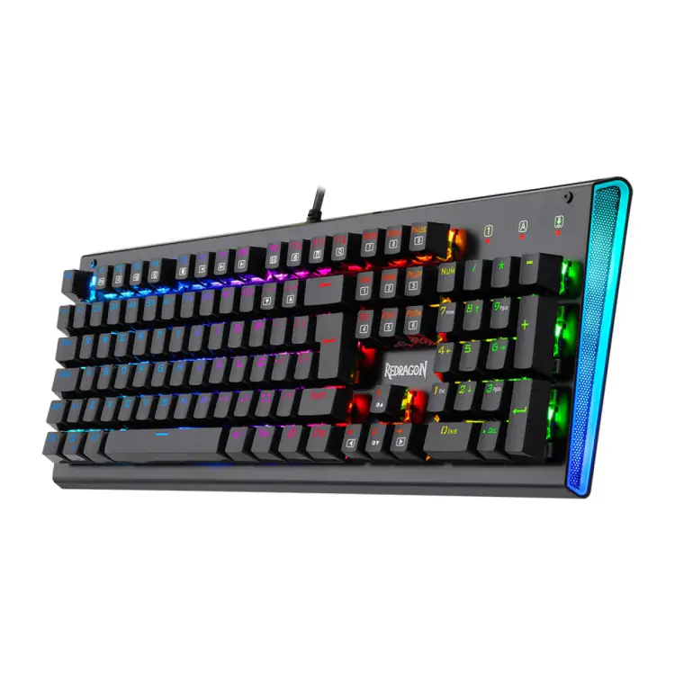 TECLADO GAMER MECANICO REDRAGON ARYAMAN LED RGBK569RGB PT-BROWN - Imagem: 3