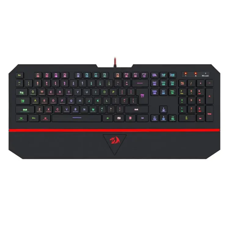 TECLADO GAMER REDRAGON KARURA K502 PRETO USB LED RGB - Imagem: 1