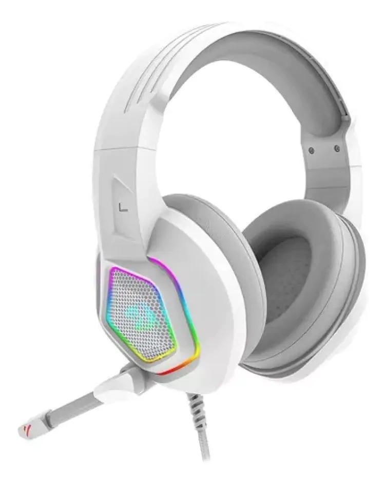 HEADSET GAMER REDRAGON MEDEA BRANCO RGB H280-W - Imagem: 2