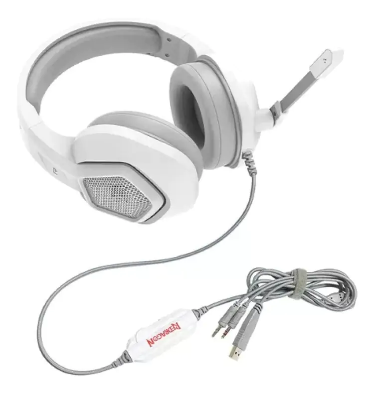 HEADSET GAMER REDRAGON MEDEA BRANCO RGB H280-W - Imagem: 6