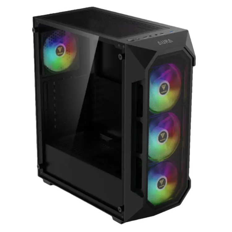 GABINETE GAMER GAMDIAS AURA GC1 ELITE PRETO ATX/MATX - Imagem: 1