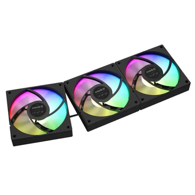WATER COOLER GAMDIAS AURA GL 360 V2 360MM ARGB INTEL/AMD PRETO - Imagem: 3