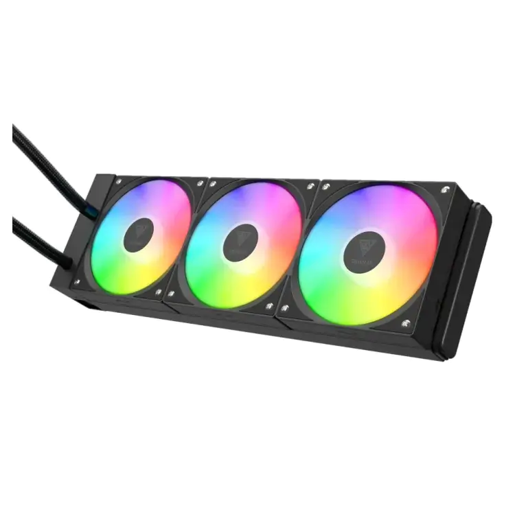 WATER COOLER GAMDIAS CHIONE 360MM ARGB INTEL/AMD PRETO E4-360 - Imagem: 2