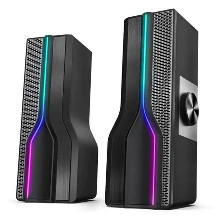 CAIXA DE SOM SATELLITE AS-92002 GAMING RGB / USB - PRETO - Imagem: 2