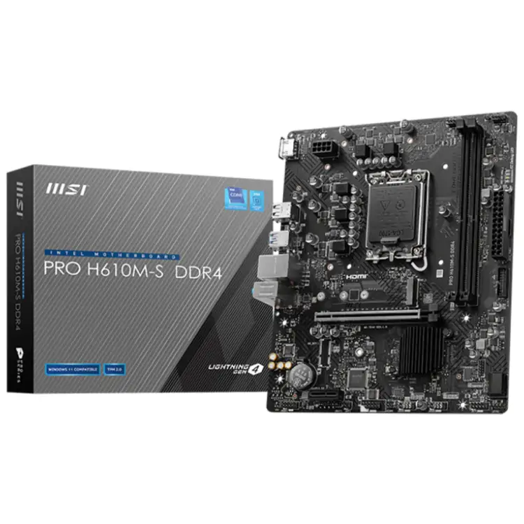 PLACA MÃE LGA 1700 MSI H610M S INTEL DDR4 MICRO ATX - Imagem: 5