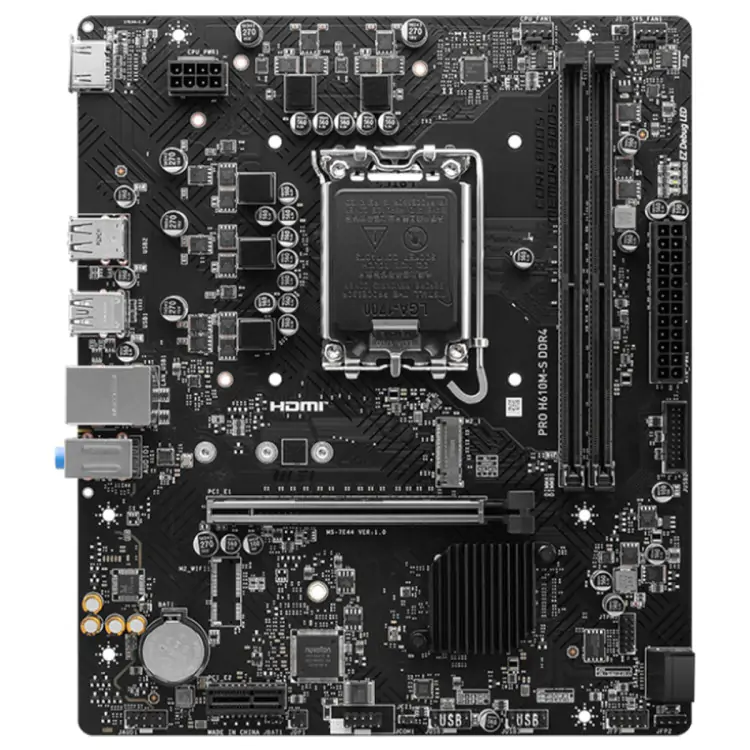 PLACA MÃE LGA 1700 MSI H610M S INTEL DDR4 MICRO ATX - Imagem: 3