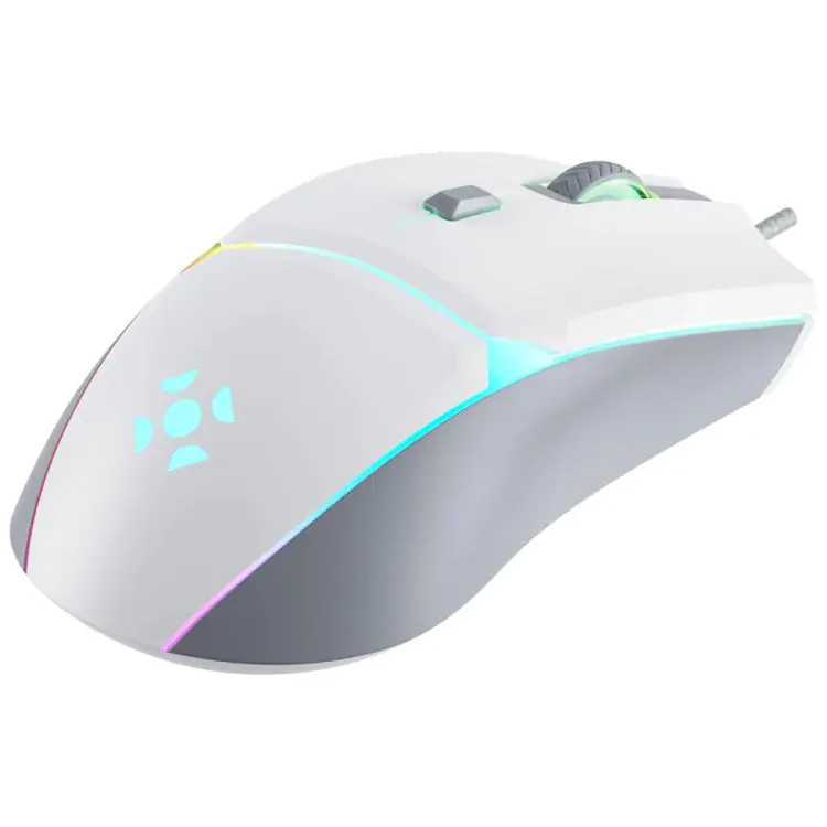 MOUSE GAMER FORTREK CRUSADER 12800DPI BRANCO - Imagem: 2