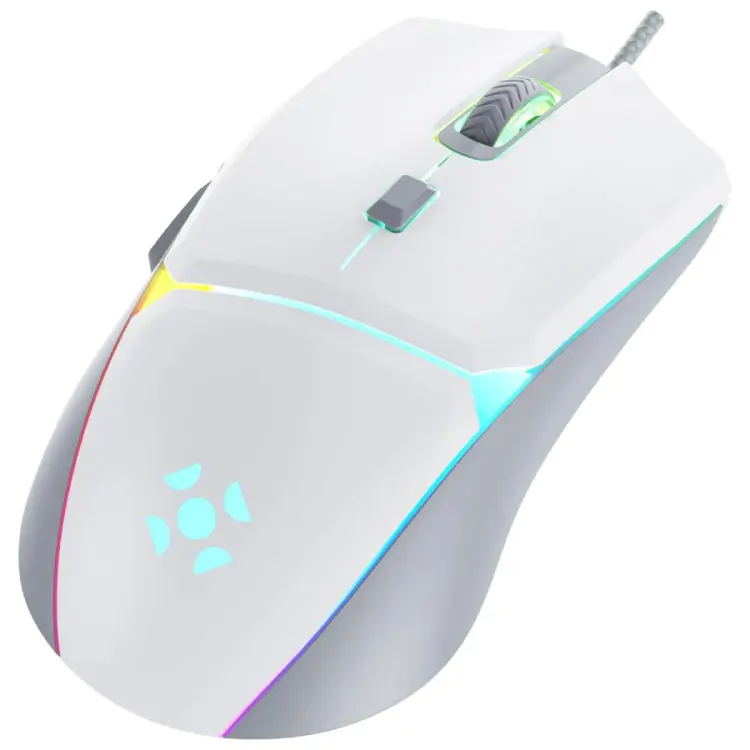 MOUSE GAMER FORTREK CRUSADER 12800DPI BRANCO - Imagem: 3