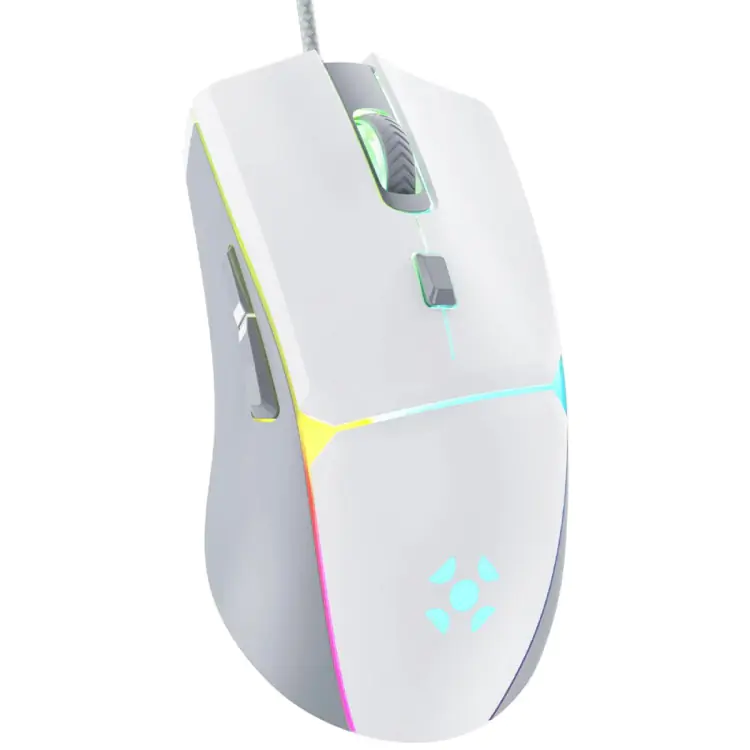 MOUSE GAMER FORTREK CRUSADER 12800DPI BRANCO - Imagem: 4