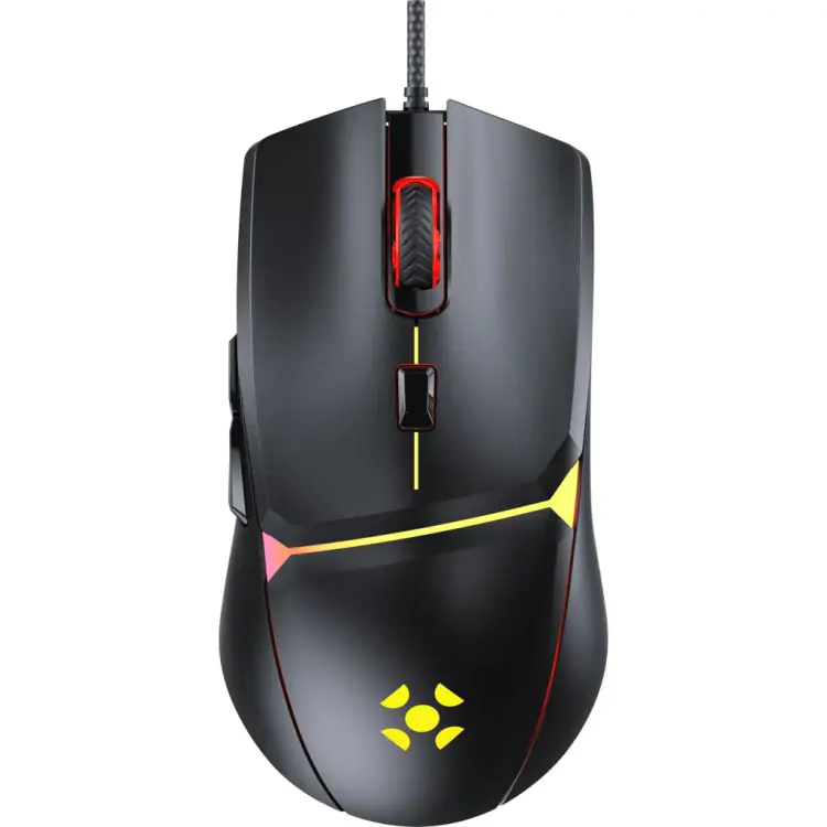 MOUSE GAMER FORTREK CRUSADER 12800DPI PRETO - Imagem: 1