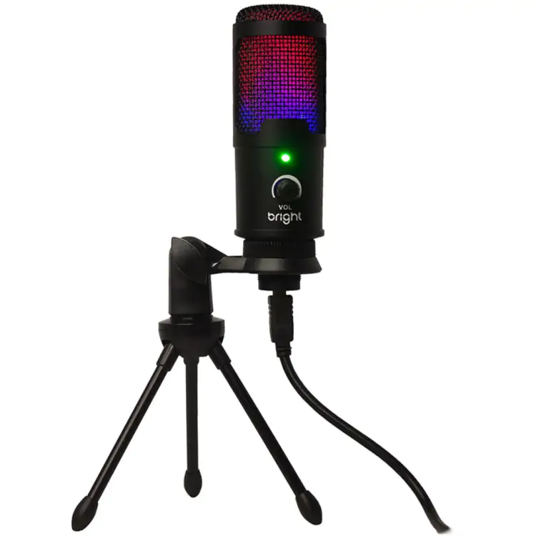 MICROFONE DE MESA BRIGHT STREAMER RGB - Imagem: 1