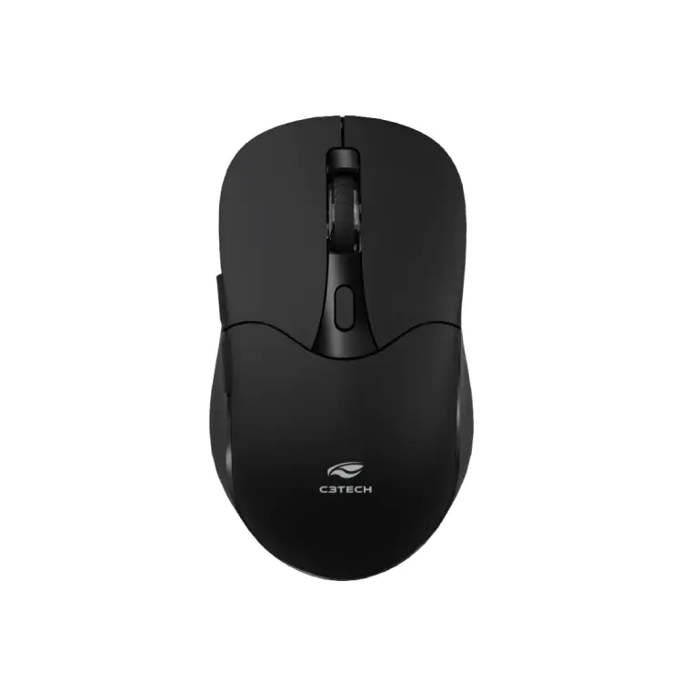 MOUSE SEM FIO RECARREGAVEL DUAL MODE M-BT60BK PRETO C3TECH - Imagem: 1