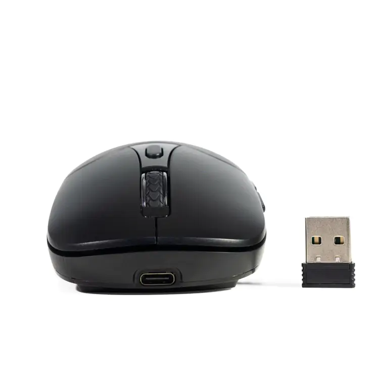 MOUSE SEM FIO RECARREGAVEL DUAL MODE M-BT60BK PRETO C3TECH - Imagem: 3