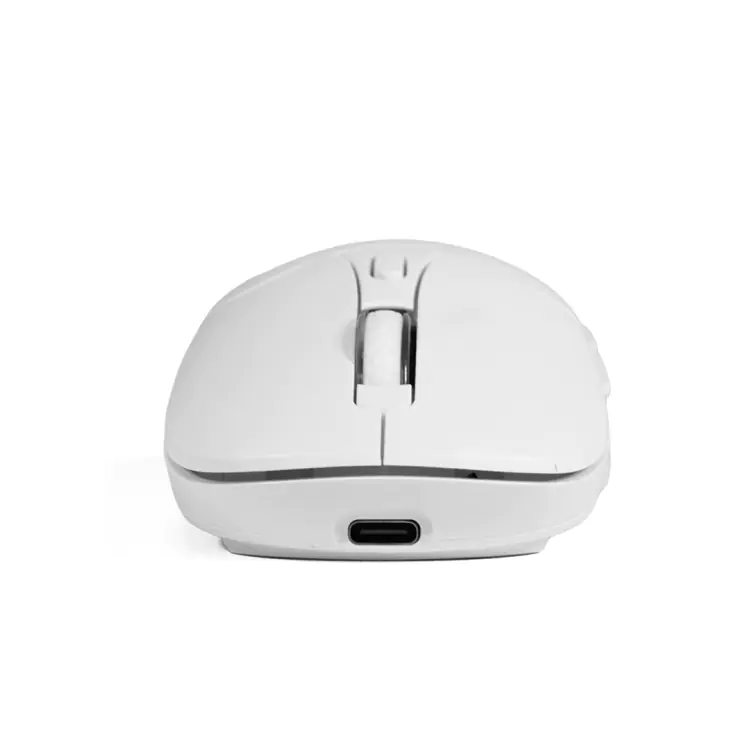 MOUSE SEM FIO RECARREGAVEL DUAL MODE M-BT60WH BRANCO C3TECH - Imagem: 4