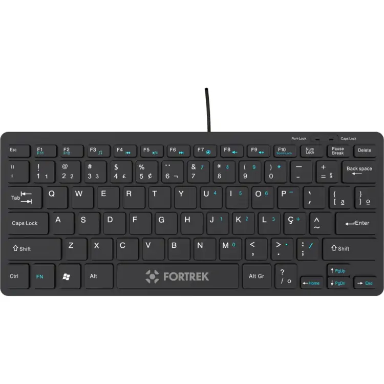 TECLADO MINI OFFICE FORTREK K13 USB - Imagem: 5