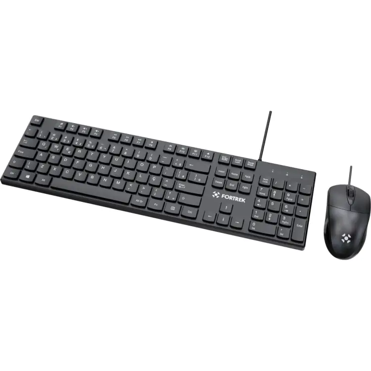 KIT MOUSE E TECLADO FORTREK C13 OFFICE PRETO - Imagem: 4