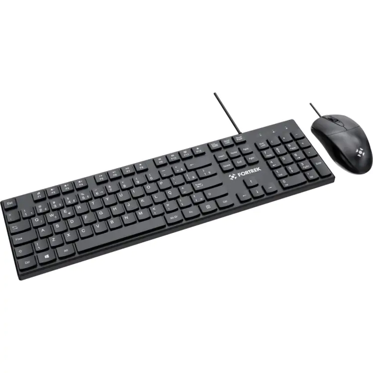 KIT MOUSE E TECLADO FORTREK C13 OFFICE PRETO - Imagem: 5