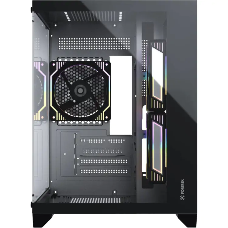 GABINETE GAMER FORTREK CLARITY PRETO - Imagem: 5