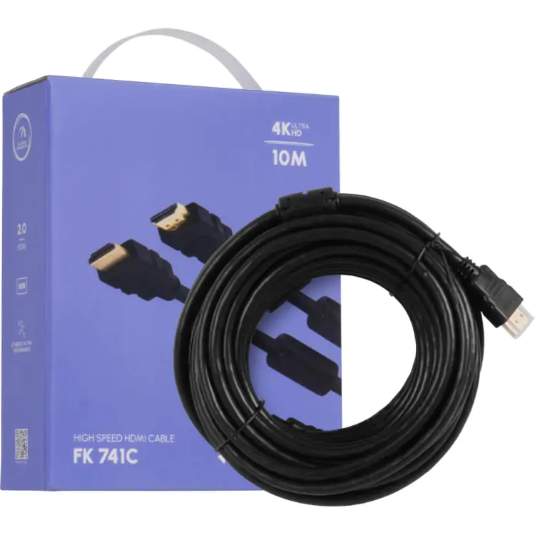 CABO HDMI 10M 2.0 4K FORTREK FK741C - Imagem: 1