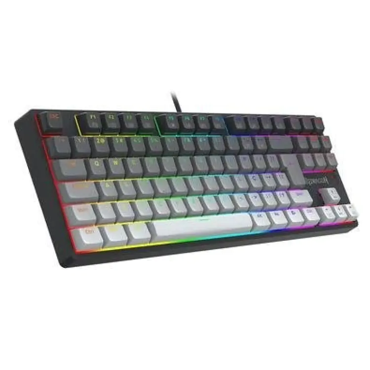 TECLADO GAMER MECANICO REDRAGON DAKSA PRETO E CINZA K576GG-RGB - Imagem: 2