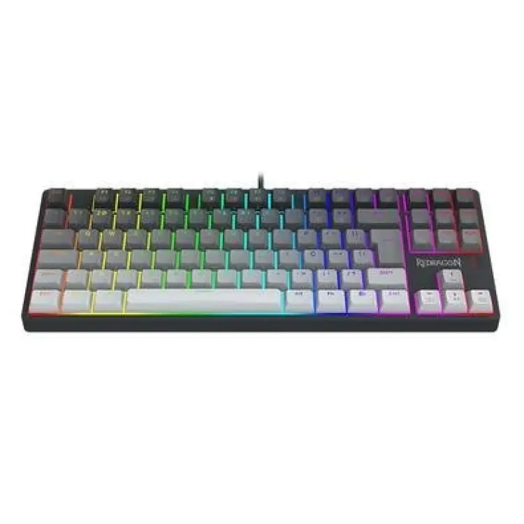 TECLADO GAMER MECANICO REDRAGON DAKSA PRETO E CINZA K576GG-RGB - Imagem: 3