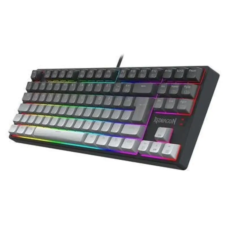 TECLADO GAMER MECANICO REDRAGON DAKSA PRETO E CINZA K576GG-RGB - Imagem: 5