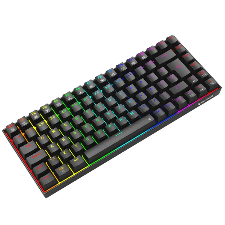 TECLADO GAMER MECANICO REDRAGON PHANTOM RGB USB SWITCH BROWN PRETO K629-RGB - Imagem: 2