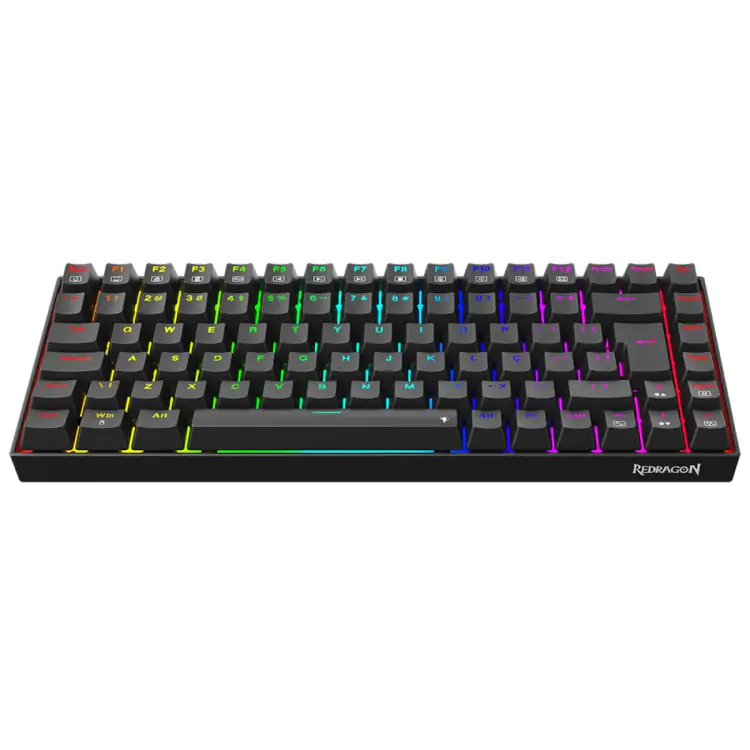 TECLADO GAMER MECANICO REDRAGON PHANTOM RGB USB SWITCH BROWN PRETO K629-RGB - Imagem: 5