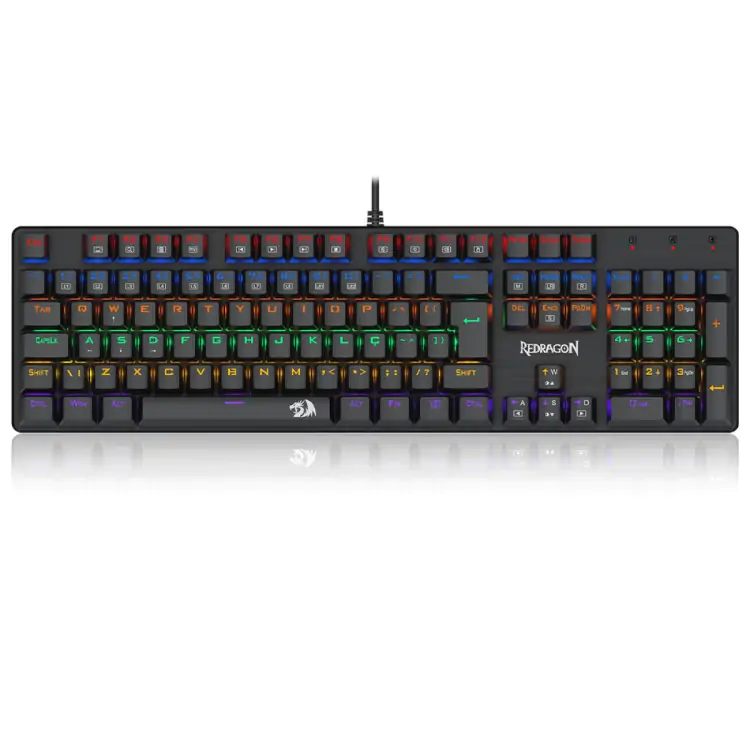 TECLADO MECANICO REDRAGON VALHEIM RAINBOW K608-R SWITH BROWN - Imagem: 1