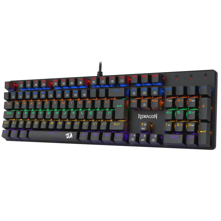 TECLADO MECANICO REDRAGON VALHEIM RAINBOW K608-R SWITH BROWN - Imagem: 4