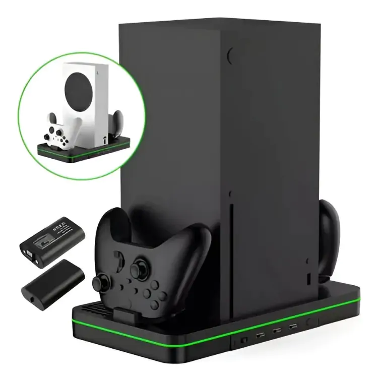 BASE CARREGADORA DAZZ CHARGE STAND PARA 2 CONTROLES XBOX SERIES X/S - Imagem: 1