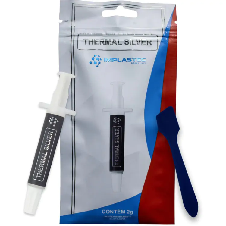 PASTA TÉRMICA IMPLASTEC THERMAL SILVER 2G IMPLASTEC - Imagem: 1