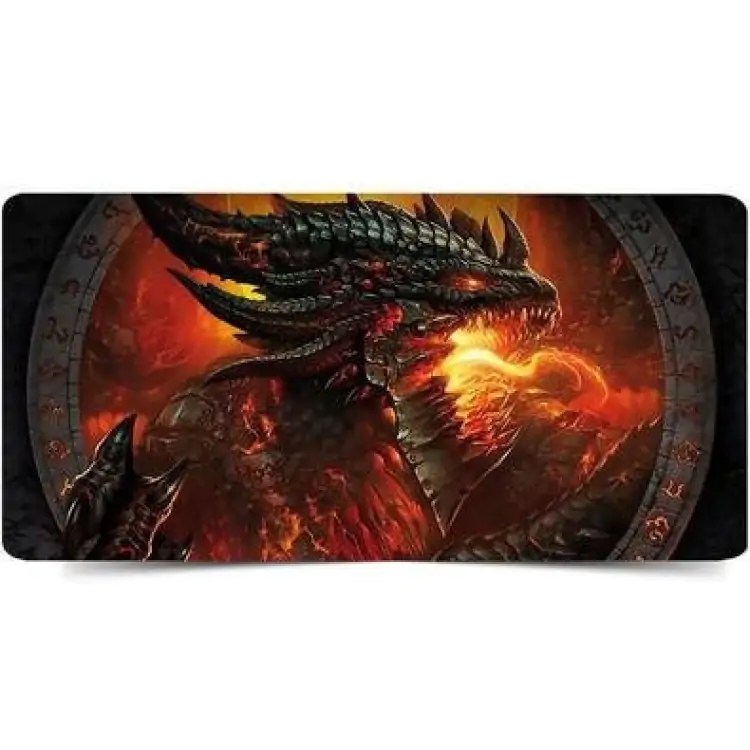 MOUSE PAD GAMER SPEED EXTRA GRANDE 70CM X 35CM DRAGAO FOGO EXBOM - Imagem: 1