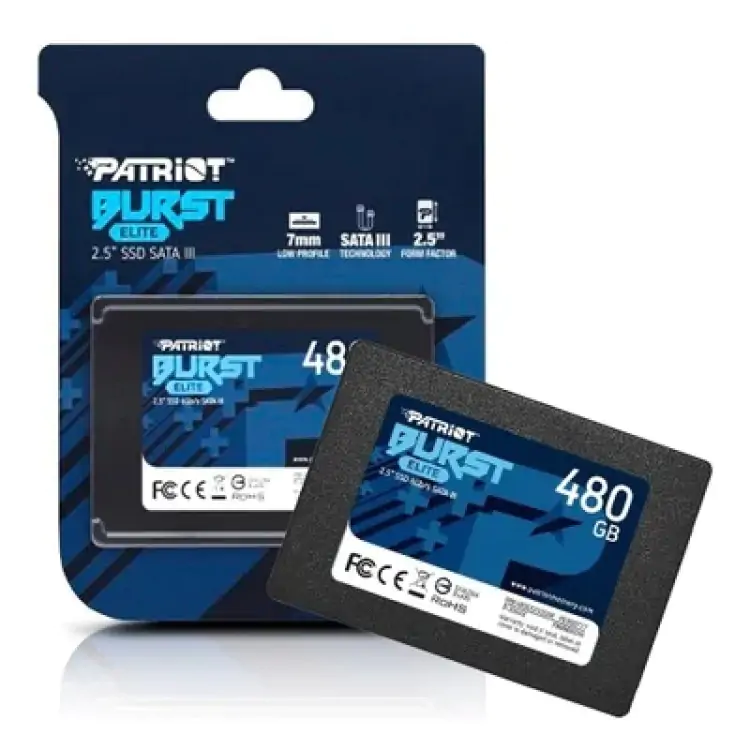 SSD SATA 480GB PATRIOT 450/320MB/S PEB480GS25SSDR - Imagem: 1